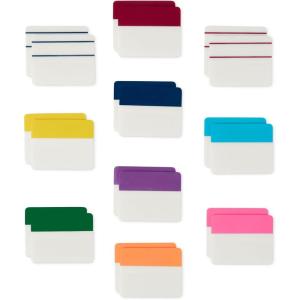 imageAmazon Basics Rectangular Tabs 2 inch in Wide 500 Pieces Assorted Colors500