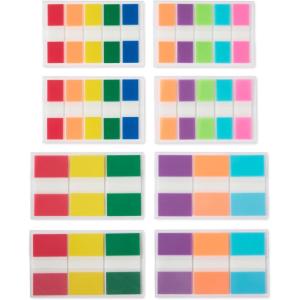 imageAmazon Basics Rectangular Tabs 2 inch in Wide 500 Pieces Assorted Colors640