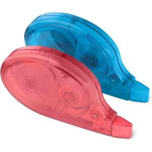 imageAmazon Basics White Out Correction Tape with Dispenser 393ft 2Count Pack Fast Clean and Easy to Use TearResistant Tape Office or School Supplies Green Orange Purple Red Blue2