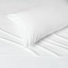 imageAmazon Basics 100 Cotton Jersey Bed Sheet Set King Black SolidBright White