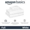 imageAmazon Basics 100 Cotton Jersey Bed Sheet Set King Black SolidBright White