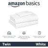 imageAmazon Basics 100 Cotton Jersey Bed Sheet Set King Black SolidBright White