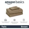 imageAmazon Basics 100 Cotton Jersey Bed Sheet Set King Black SolidBrown