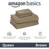 imageAmazon Basics 100 Cotton Jersey Bed Sheet Set King Black SolidBrown