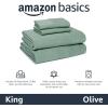 imageAmazon Basics 100 Cotton Jersey Bed Sheet Set King Black SolidGreen