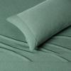 imageAmazon Basics 100 Cotton Jersey Bed Sheet Set King Black SolidGreen