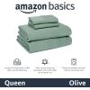 imageAmazon Basics 100 Cotton Jersey Bed Sheet Set King Black SolidGreen