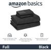 imageAmazon Basics 100 Cotton Jersey Bed Sheet Set King Black SolidJet Black