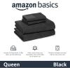 imageAmazon Basics 100 Cotton Jersey Bed Sheet Set King Black SolidJet Black
