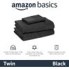 imageAmazon Basics 100 Cotton Jersey Bed Sheet Set King Black SolidJet Black