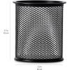 imageAmazon Basics Pen Holder and Desk Organizer Office Caddy Storage Black 91 x 59 x 55Wire Mesh Pen Cup