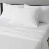 imageAmazon Basics 100 Cotton Jersey Bed Sheet Set King Black SolidBright White