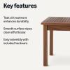 imageAmazon Basics  Patio Coffee Table Wood 35