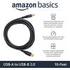 imageAmazon Basics 24Pack USBA to USBB 20 Cable for Printer or External Hard Drive GoldPlated Connectors 6 Foot Black10 Feet