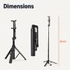 imageAmazon Basics 36 Portable Selfie Stick Mini Tripod for Phone with Remote Control Compatible with iPhone Samsung and More Black36inch