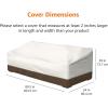imageAmazon Basics 3Seater Outdoor Patio Furniture Couch Sofa Cover Waterproof AntiUV Durable BeigeTan3Seater Pack of 4