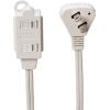 imageAmazon Basics 6 foot 2Prong Indoor Rectangle Extension Cord Power Strip  Flat Plug  13 Amps 1625 Watts 125 VAC  2Pack White3 ft