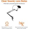 imageAmazon Basics Adjustable Microphone Stand Pop Filter Windscreen for Blue Yeti Snowball Shure AudioTechnica other Mics 19 inch14 inch Pack of 6