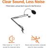 imageAmazon Basics Adjustable Microphone Stand Pop Filter Windscreen for Blue Yeti Snowball Shure AudioTechnica other Mics 19 inch19 inch