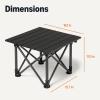 imageAmazon Basics Camping Table Small Folding Camping Essentials Black