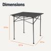 imageAmazon Basics Camping Table Tall Black
