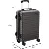 imageAmazon Basics Carry On Luggage Hardside 20inch Spinner with ScratchResistant Surface BlackBlack