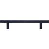 imageAmazon Basics Euro Bar Cabinet Handle 12inch Diameter 538inch Length 3inch Hole Center Satin Nickel 10PackFlat Black