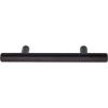 imageAmazon Basics Euro Bar Cabinet Handle 12inch Diameter 538inch Length 3inch Hole Center Satin Nickel 10PackFlat Black
