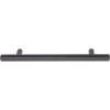 imageAmazon Basics Euro Bar Cabinet Handle 12inch Diameter 538inch Length 3inch Hole Center Satin Nickel 10PackFlat Black