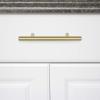 imageAmazon Basics Euro Bar Cabinet Handle 12inch Diameter 538inch Length 3inch Hole Center Satin Nickel 10PackGolden Champagne