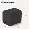 imageAmazon Basics Fast Charging USB C Nano GaN Wall Charger 65W 1Port PD 31 for Laptops Tablets Phones WhiteBlack