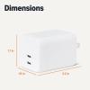 imageAmazon Basics Fast Charging USB C Nano GaN Wall Charger 65W 1Port PD 31 for Laptops Tablets Phones WhiteWhite