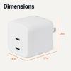 imageAmazon Basics Fast Charging USB C Nano GaN Wall Charger 65W 1Port PD 31 for Laptops Tablets Phones WhiteWhite