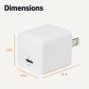 imageAmazon Basics Fast Charging USB C Nano GaN Wall Charger 65W 1Port PD 31 for Laptops Tablets Phones WhiteWhite