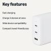 imageAmazon Basics Fast Charging USB C Nano GaN Wall Charger 65W 1Port PD 31 for Laptops Tablets Phones WhiteWhite