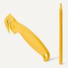 imageAmazon Basics Film Safety Cutter Concealed Stainless Steel Blade with Tape Splitter for Boxes Packages Shrink Wrap Yellow 30Pack300