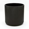 imageAmazon Basics Fluted Ceramic Round Planter 10inch BlackBlack