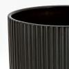 imageAmazon Basics Fluted Ceramic Round Planter 10inch BlackBlack