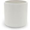 imageAmazon Basics Fluted Ceramic Round Planter 10inch BlackWhite