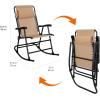imageAmazon Basics Foldable Rocking Chair  BlueBeige