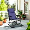 imageAmazon Basics Foldable Rocking Chair  BlueNavy Blue