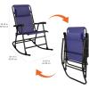 imageAmazon Basics Foldable Rocking Chair  BlueNavy Blue