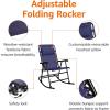 imageAmazon Basics Foldable Rocking Chair  BlueNavy Blue