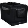 imageAmazon Basics Folding Portable Soft Pet Dog Crate Carrier Kennel 262L x 178W x 181H BlackBLACK