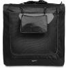 imageAmazon Basics Folding Portable Soft Pet Dog Crate Carrier Kennel 262L x 178W x 181H BlackBLACK
