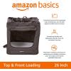 imageAmazon Basics Folding Portable Soft Pet Dog Crate Carrier Kennel 262L x 178W x 181H BlackBLACK