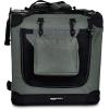 imageAmazon Basics Folding Portable Soft Pet Dog Crate Carrier Kennel 262L x 178W x 181H BlackGREY