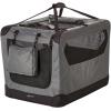 imageAmazon Basics Folding Portable Soft Pet Dog Crate Carrier Kennel 262L x 178W x 181H BlackGREY