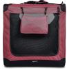 imageAmazon Basics Folding Portable Soft Pet Dog Crate Carrier Kennel 262L x 178W x 181H BlackRED