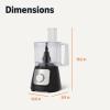 imageAmazon Basics Food Processor and Vegetable Chopper 10 Cup Bowl 2Speed 500 Watt Motor Black